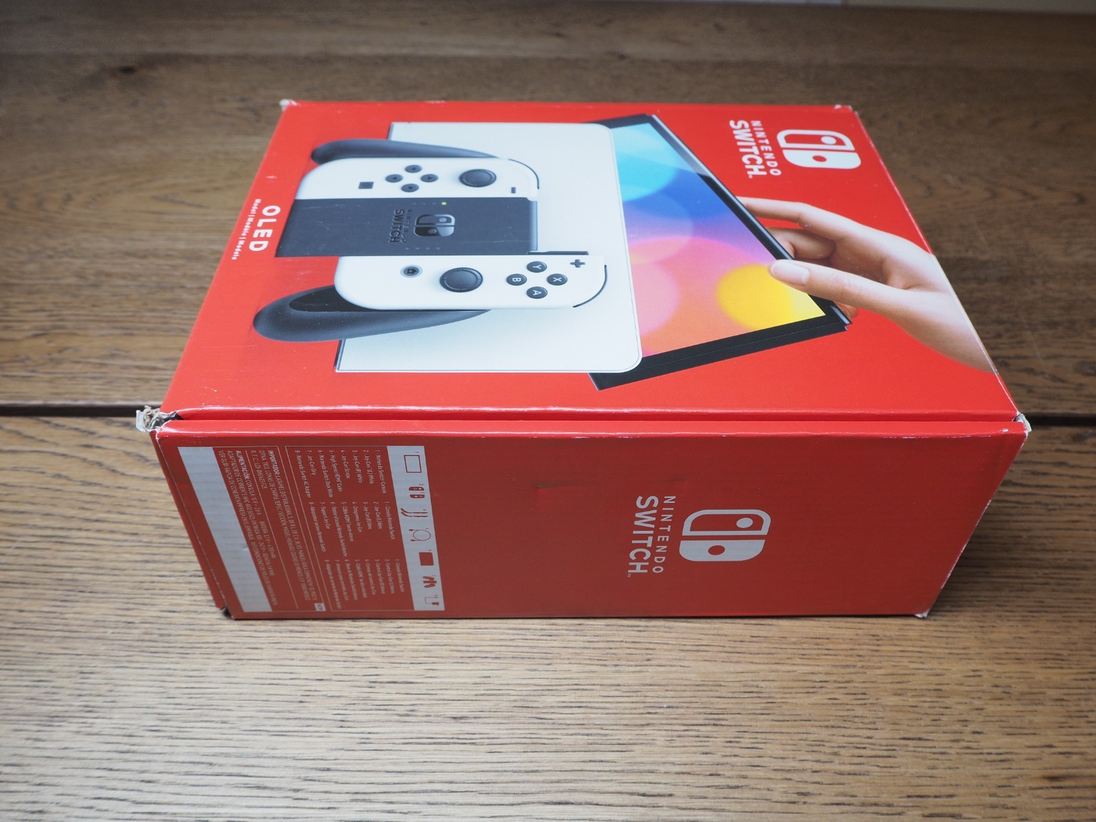 Nintendo Switch OLED Model Handheld Console – 64GB – White with 128GB SD Card