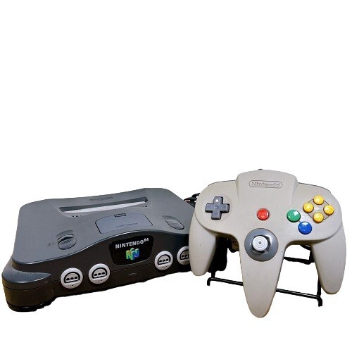 Nintendo 64 Console (NTSC-J) Gray Controller Cable Tested Working from JAPAN