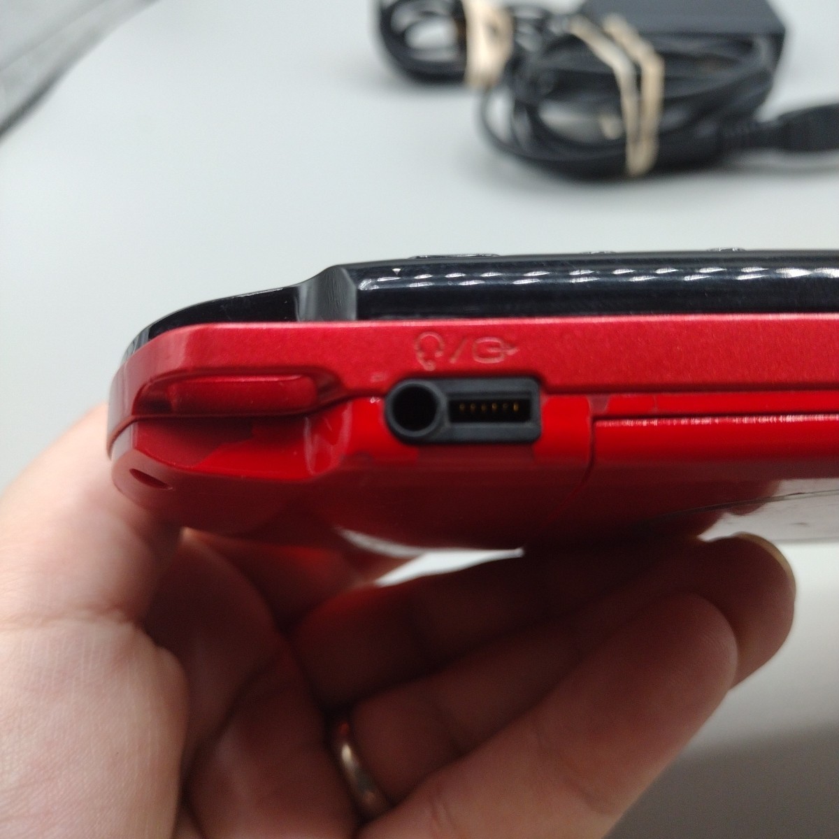 Sony PSP 3001 God of War Red & Black Handheld System w/ Charger Tested Works
