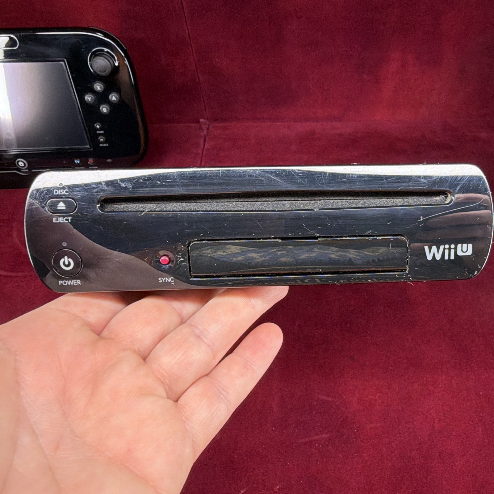 Nintendo Wii U WUP-101(02) 32GB Black Console Bundle w/ GamePad, Remote