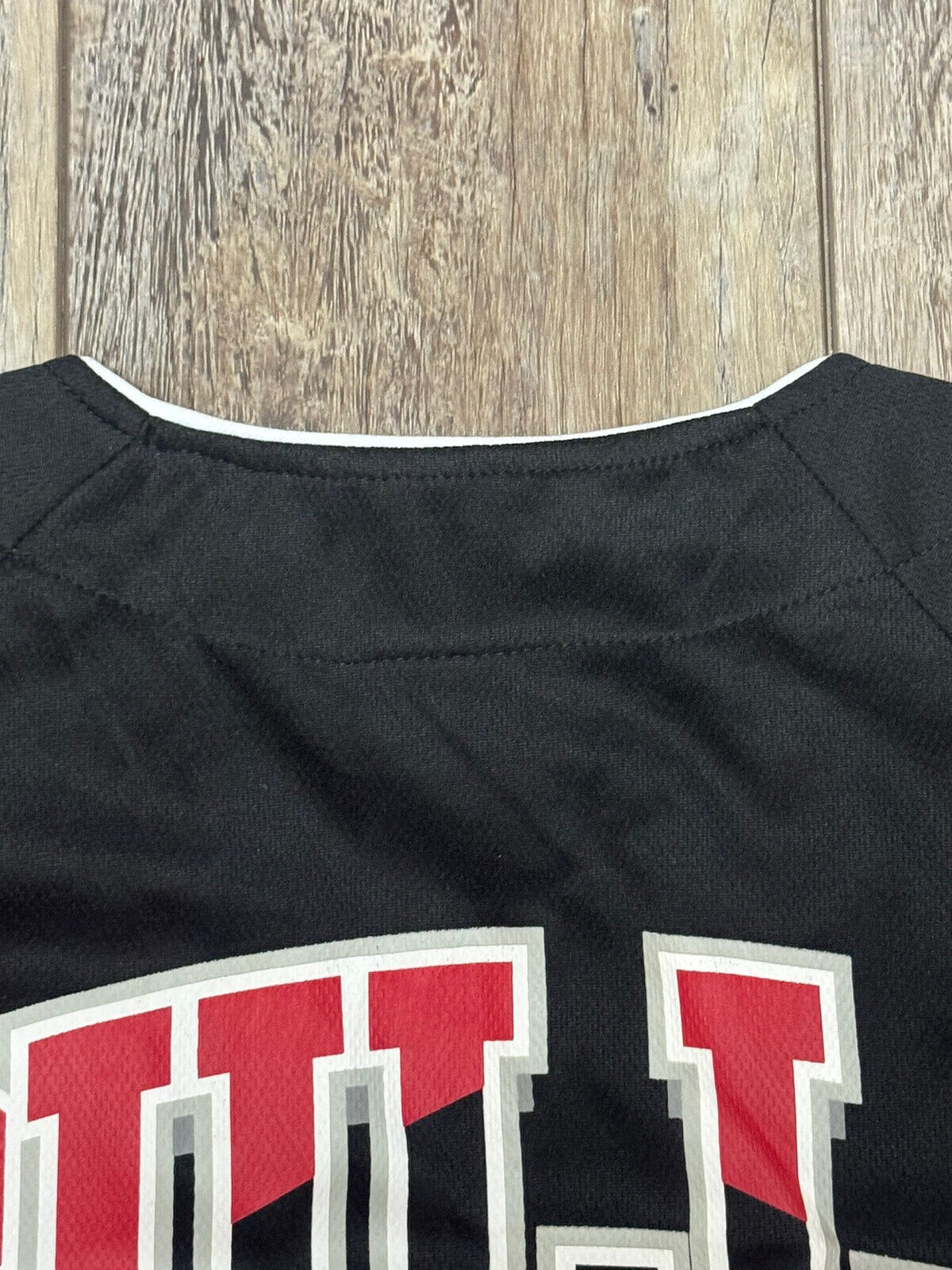 Chicago Bulls Jersey Men’s X-Large NBA Basketball Baseball Button Up Black EUC