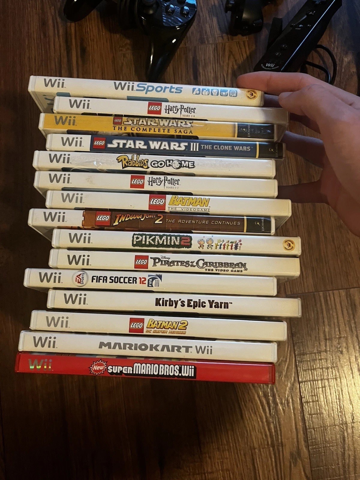 Tested Nintendo Wii Bundle + 15 CIB Games Mario Kart Wii Sports 3 Remotes