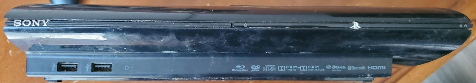 Super Slim Charcoal Black Top-Loader PlayStation3 w/ Cables