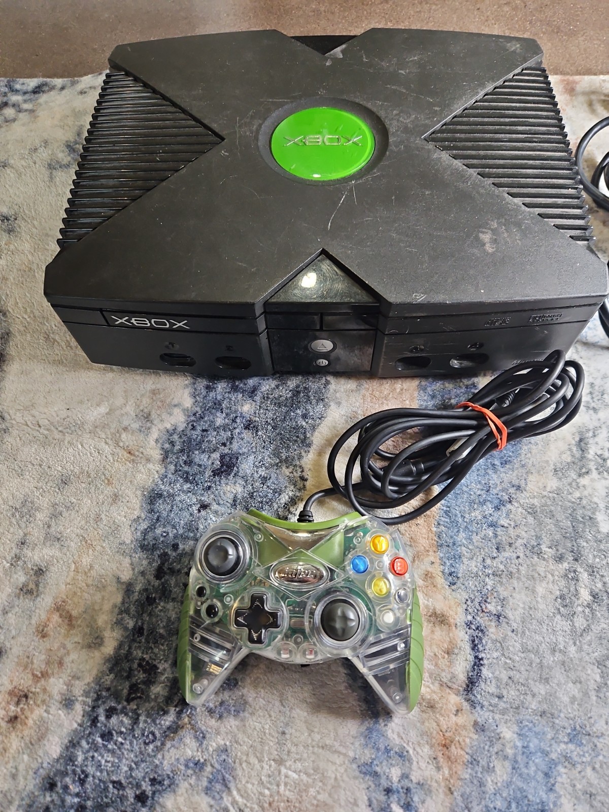 Original Xbox w/ Power + Controller + A/V NOT Read Discs: Parts or Repair