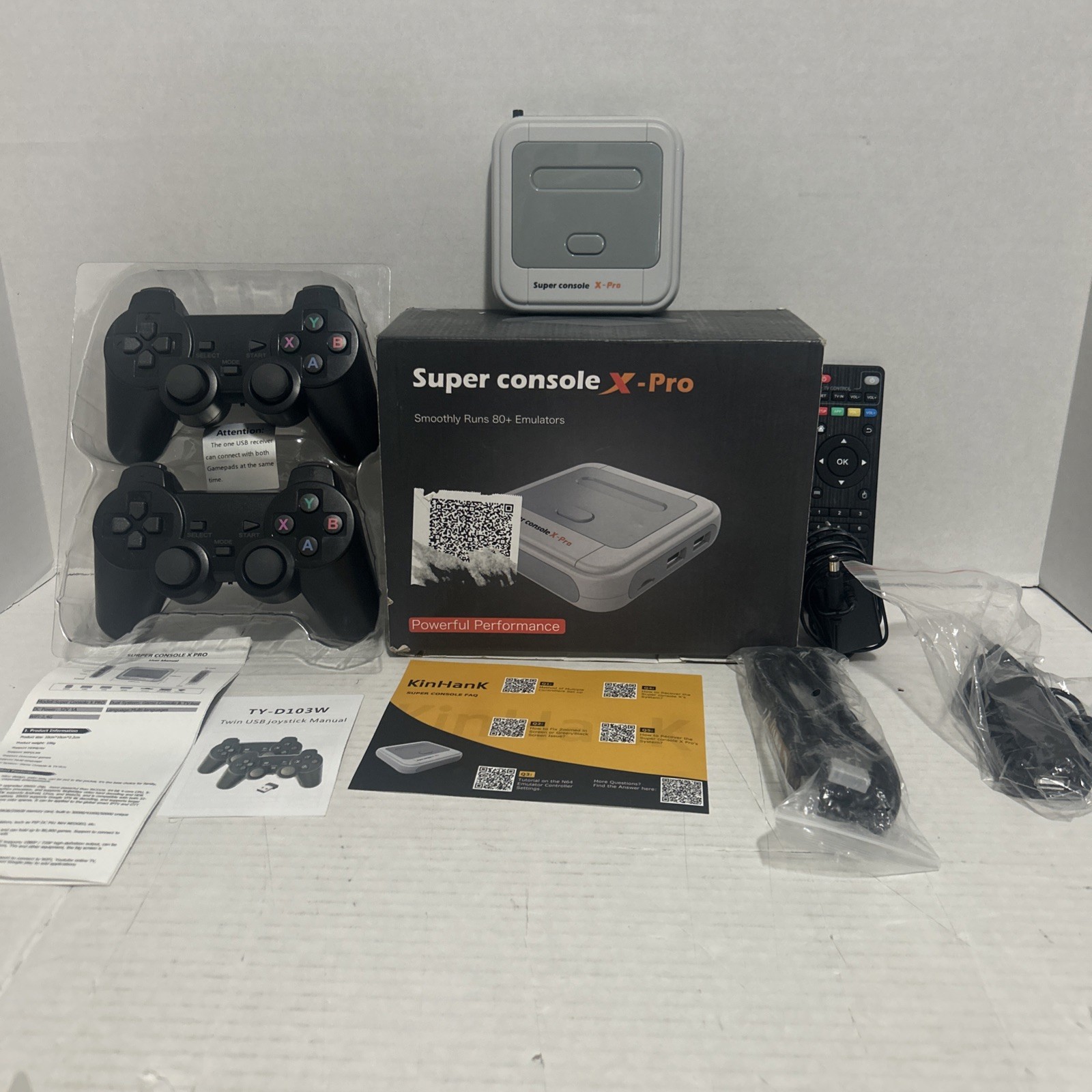 Kinhank Super Console X Pro with 100000+ Games,TV Game System in 1, Mini Ret…
