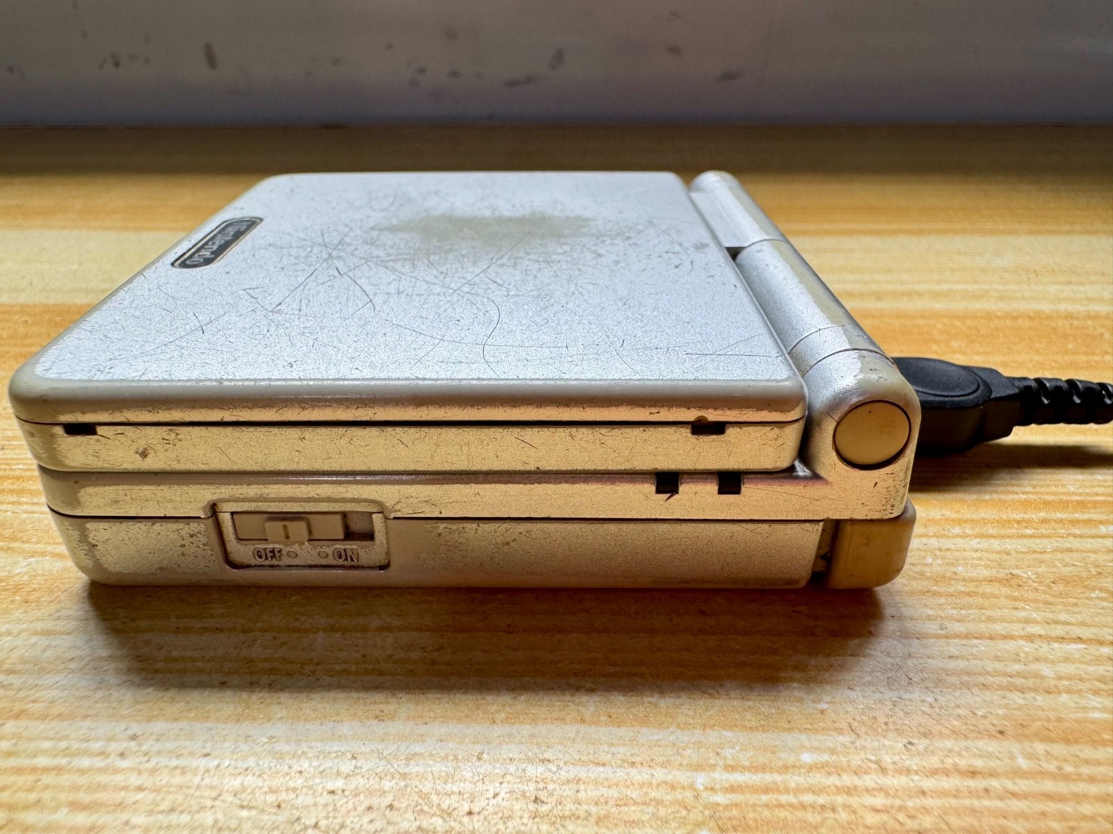Nintendo Gameboy Advance SP AGS101 Ice Metallic Silver Handheld System Console