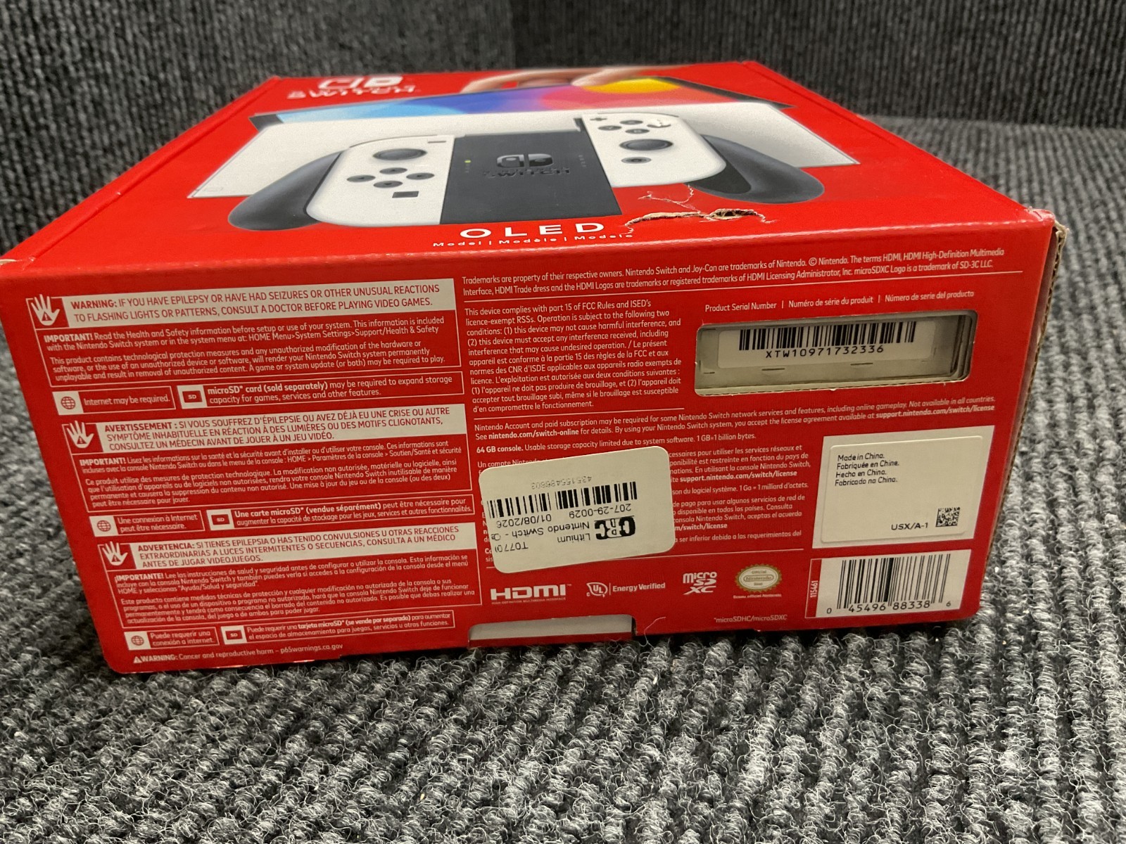 New Nintendo Switch OLED Console Gaming System HEG-001 Black/White Bundle