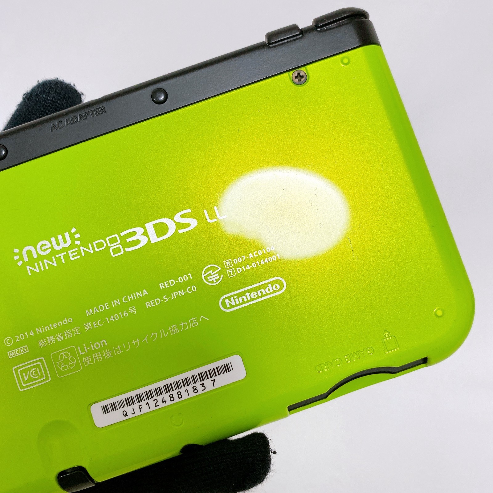 【Top IPS】New Nintendo 3DS XL LL Lime Black Console Japan Tested Working Rank S