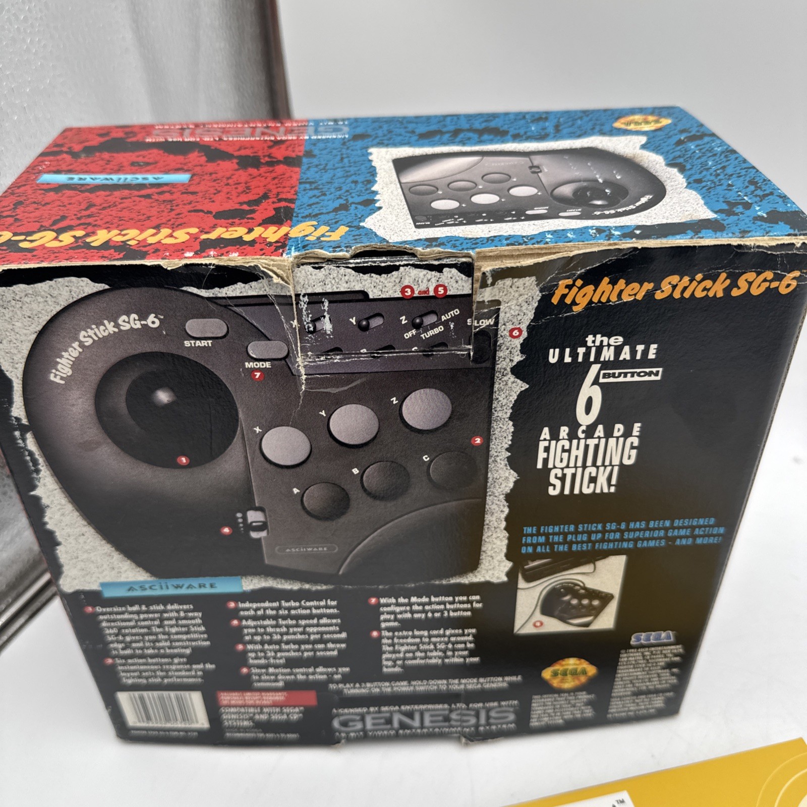 Sega Genesis 3 Console Bundle 6 Game Cartridge Power RCA SG-6 In Box Tested!