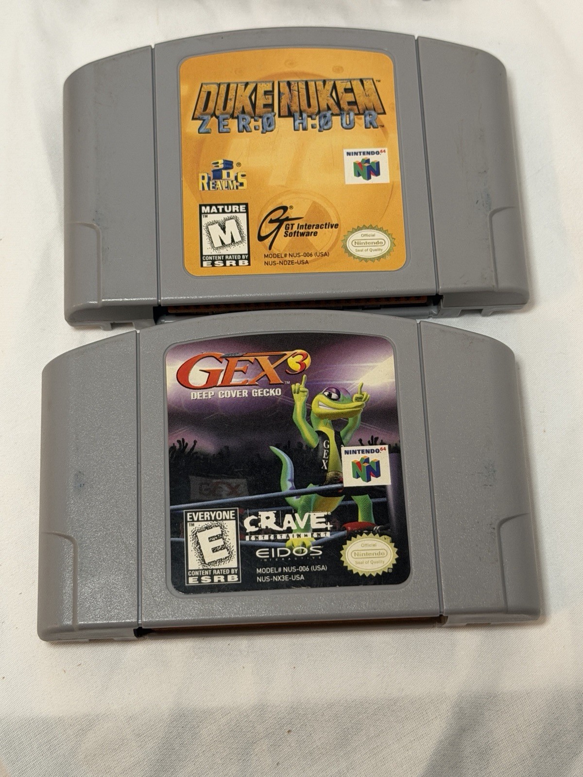 Nintendo 64 Console Game Bundle Hercules Mario Gex Perfect Dark Duke Nukem