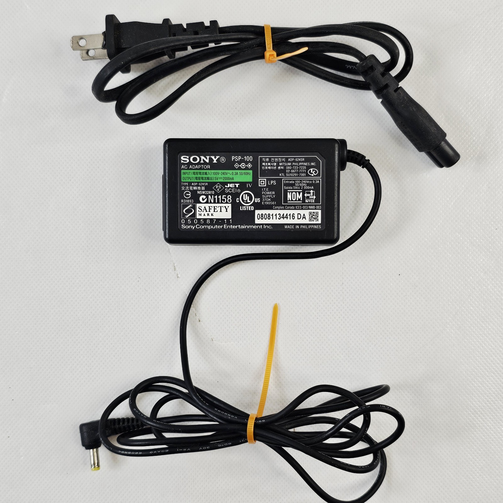 Sony PSP-100 Charger 5V AC Adapter For Sony PSP 1001 2001 3001 Genuine OEM