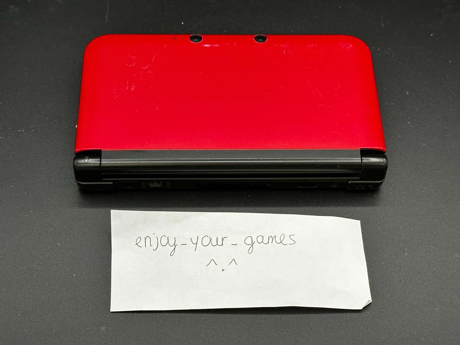 Nintendo 3DS XL LL Red/Black | English | Charger | US Seller – SHIP IN 1-DAY