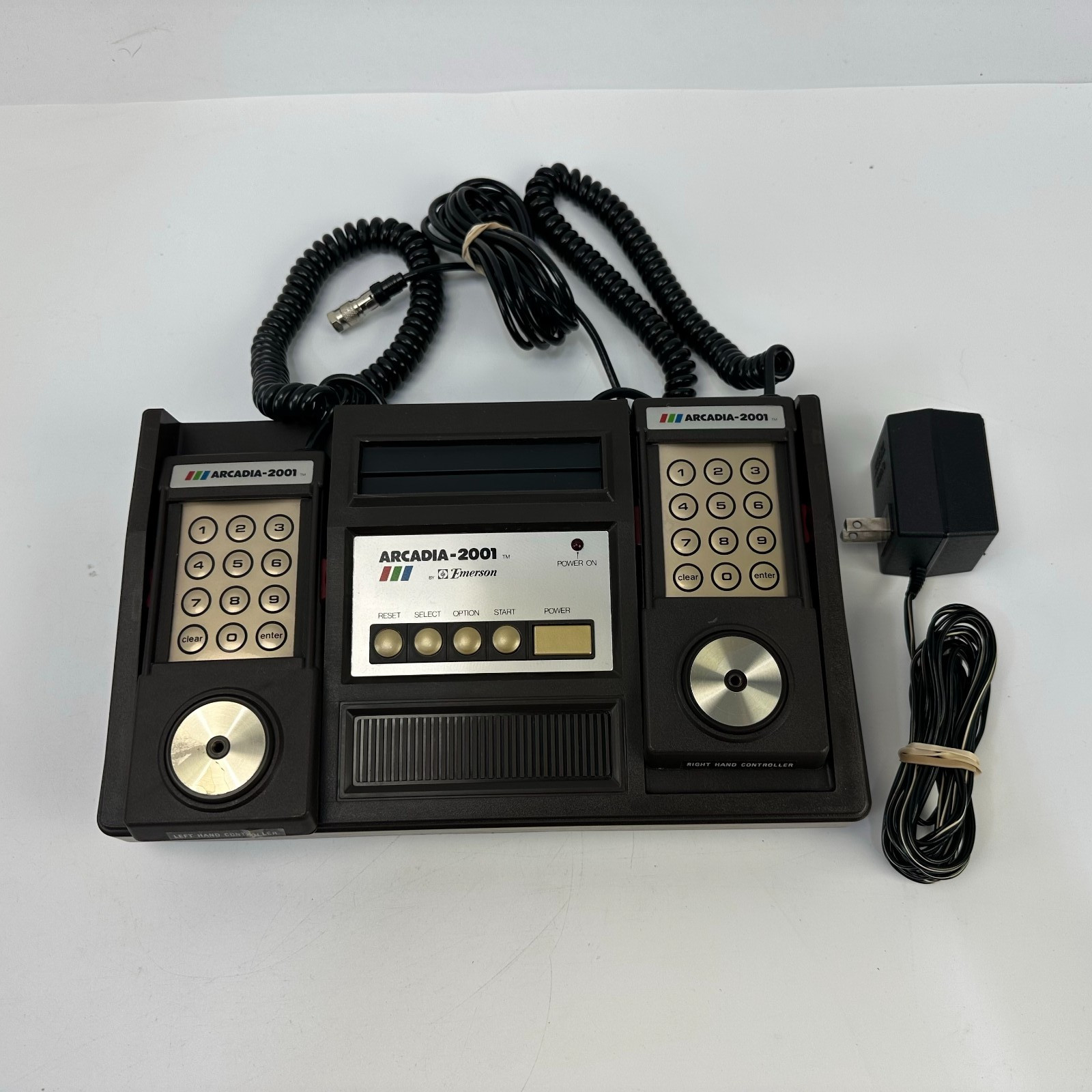 Arcadia 2001 System Console Tested Working w/ 2 Controllers & Cables