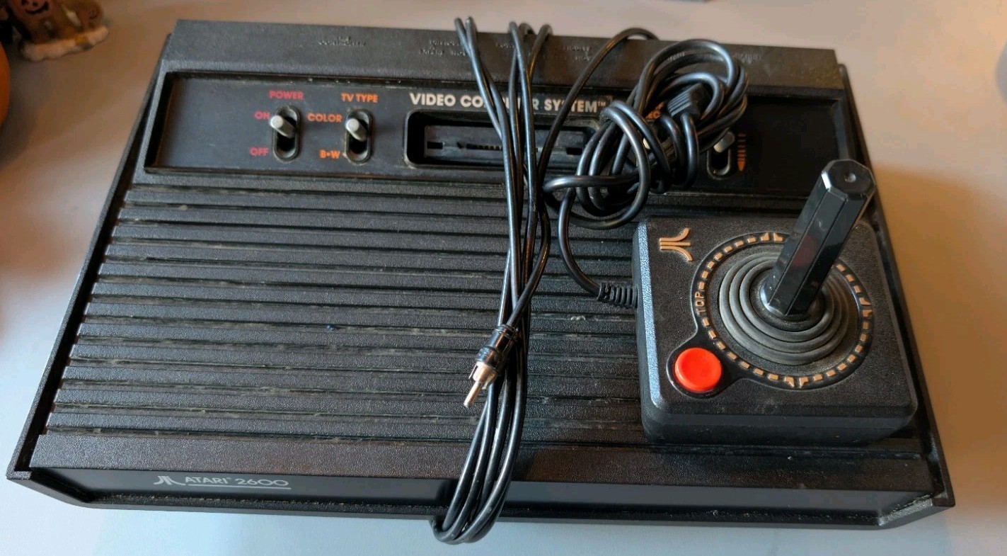 Atari 2600 Darth Vader Black Game Console Untested