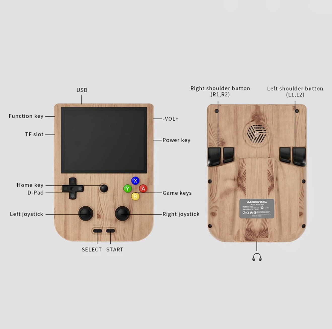ANBERNIC RG405V Game Console Android 13 Retro 4″ LCD Video Game Player +512GB