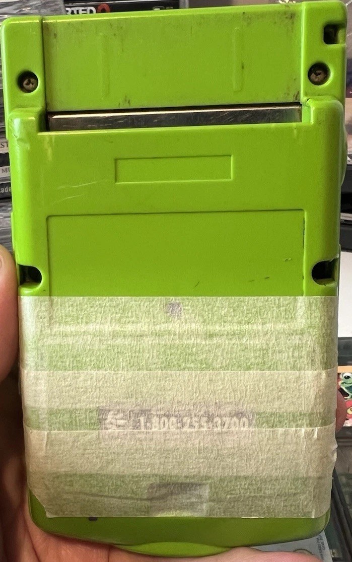Nintendo Game Boy Color W/ 6 Games Tested, Working. Kiwi Green. See Description.