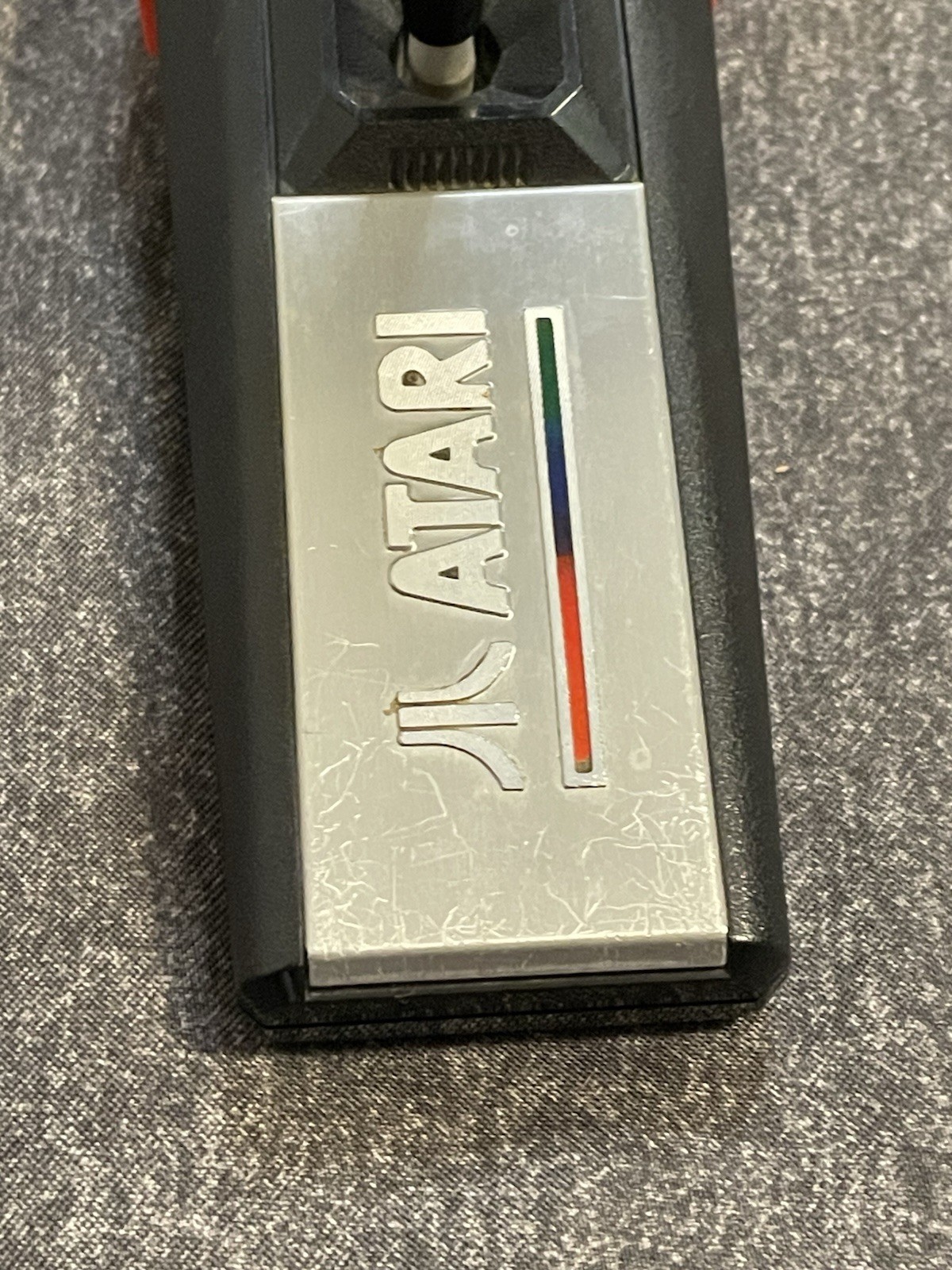 Atari 7800 Video Game Console 1 OEM Controller AV RF Adapter Cleaned Tested