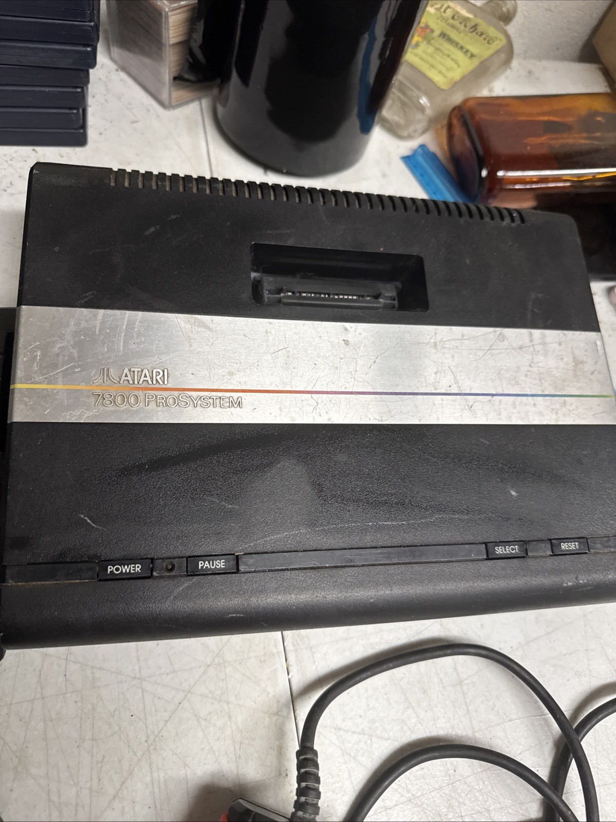 Two Atari 2600+ 7800 ProSystem Retro Vintage Video Game Console