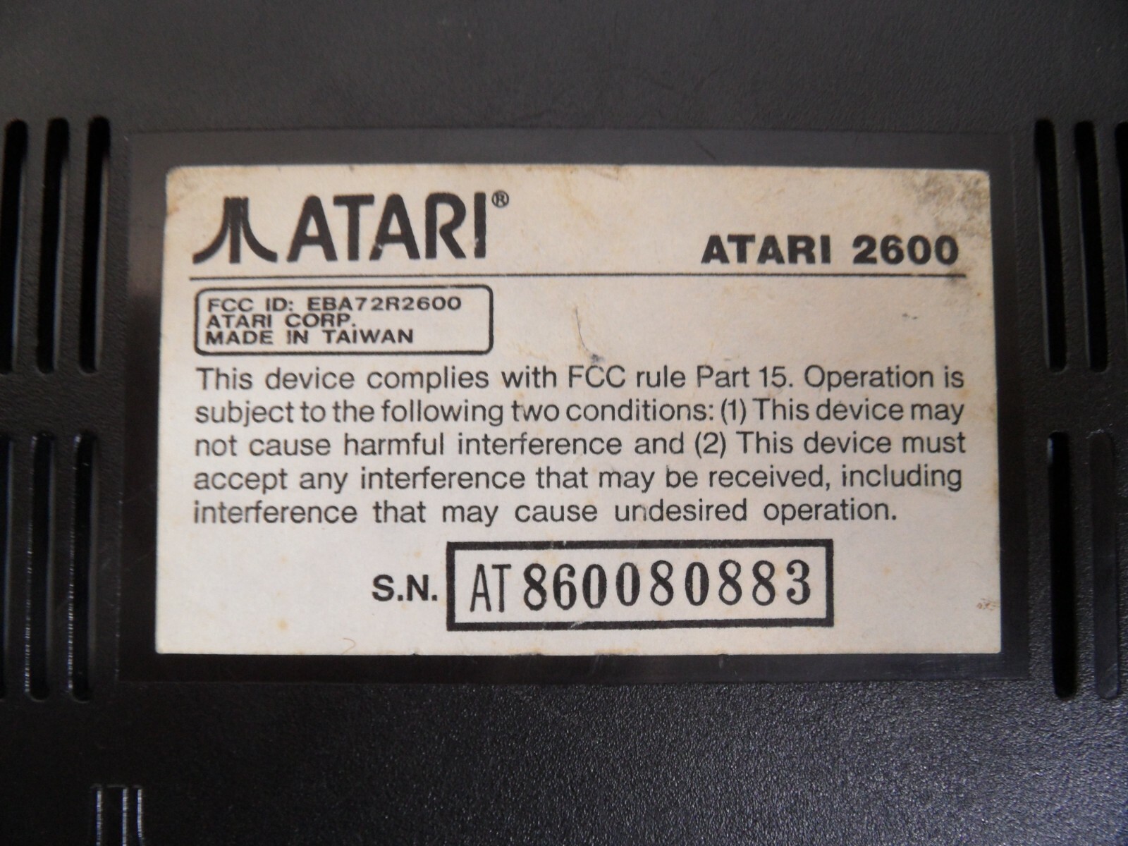 Atari 2600 Jr Short Rainbow Bundle w/ 2 Video Games, Joystick & Power Tested
