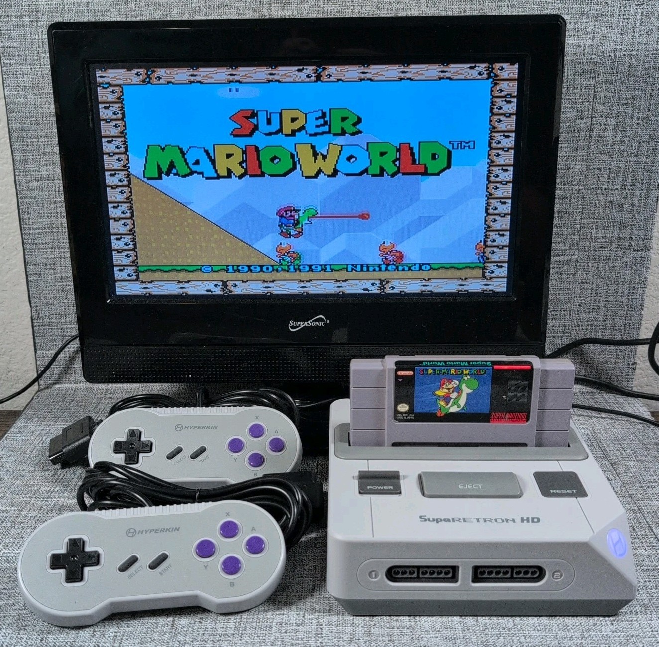 Hyperkin SupaRetron HD Console System Super Nintendo SNES Tested Working