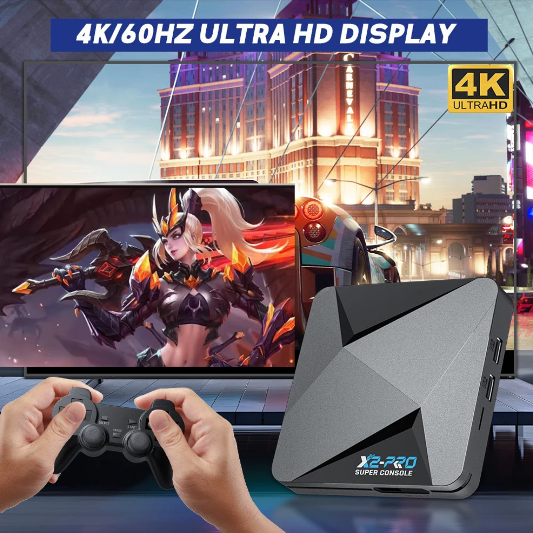 Super Console X2 Pro Video Game Console 256GB with 60+ Emulators 100,000+Games