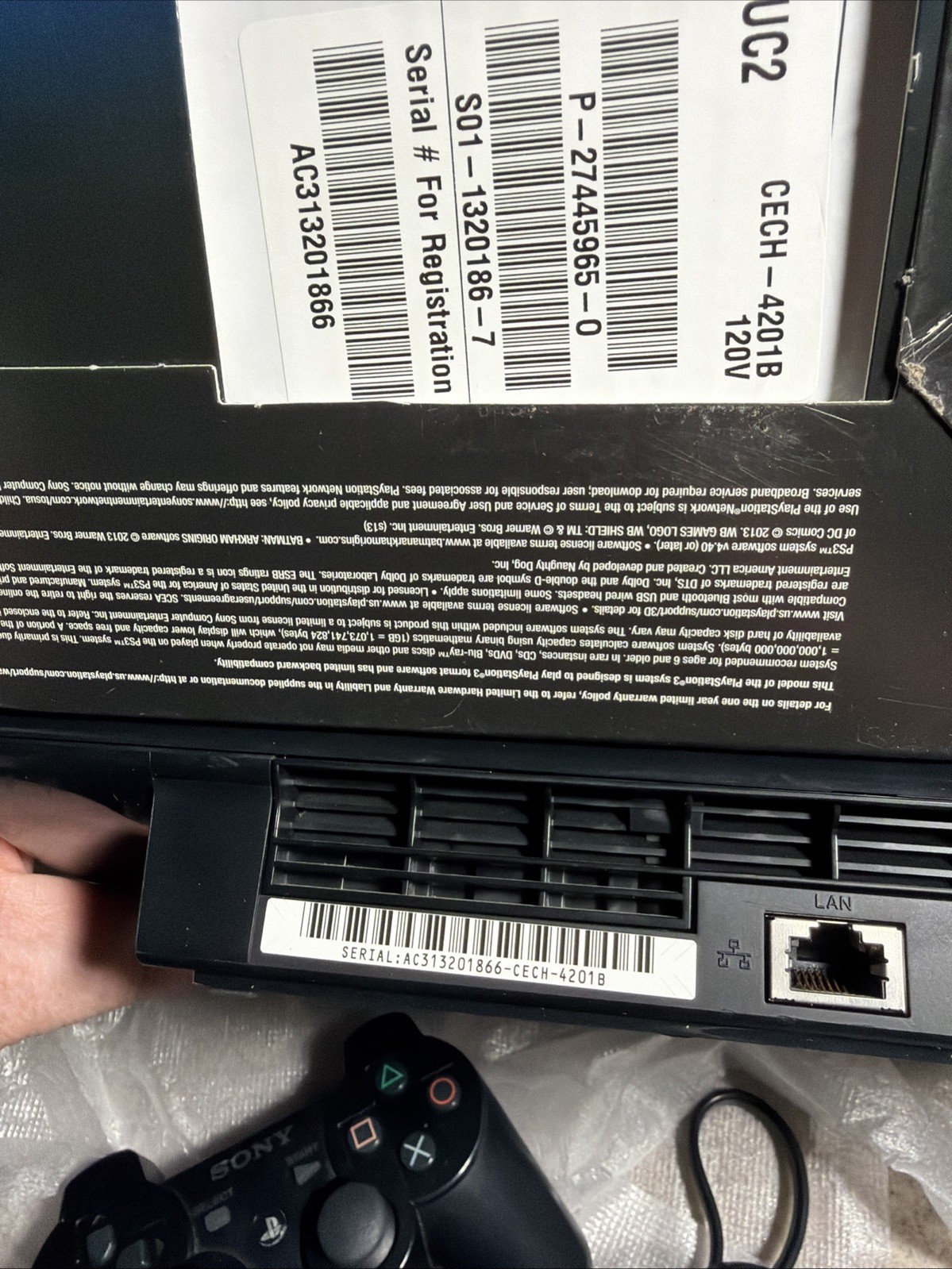 PlayStation 3 PS3 Super Slim Console System Box the Last of US, Complete