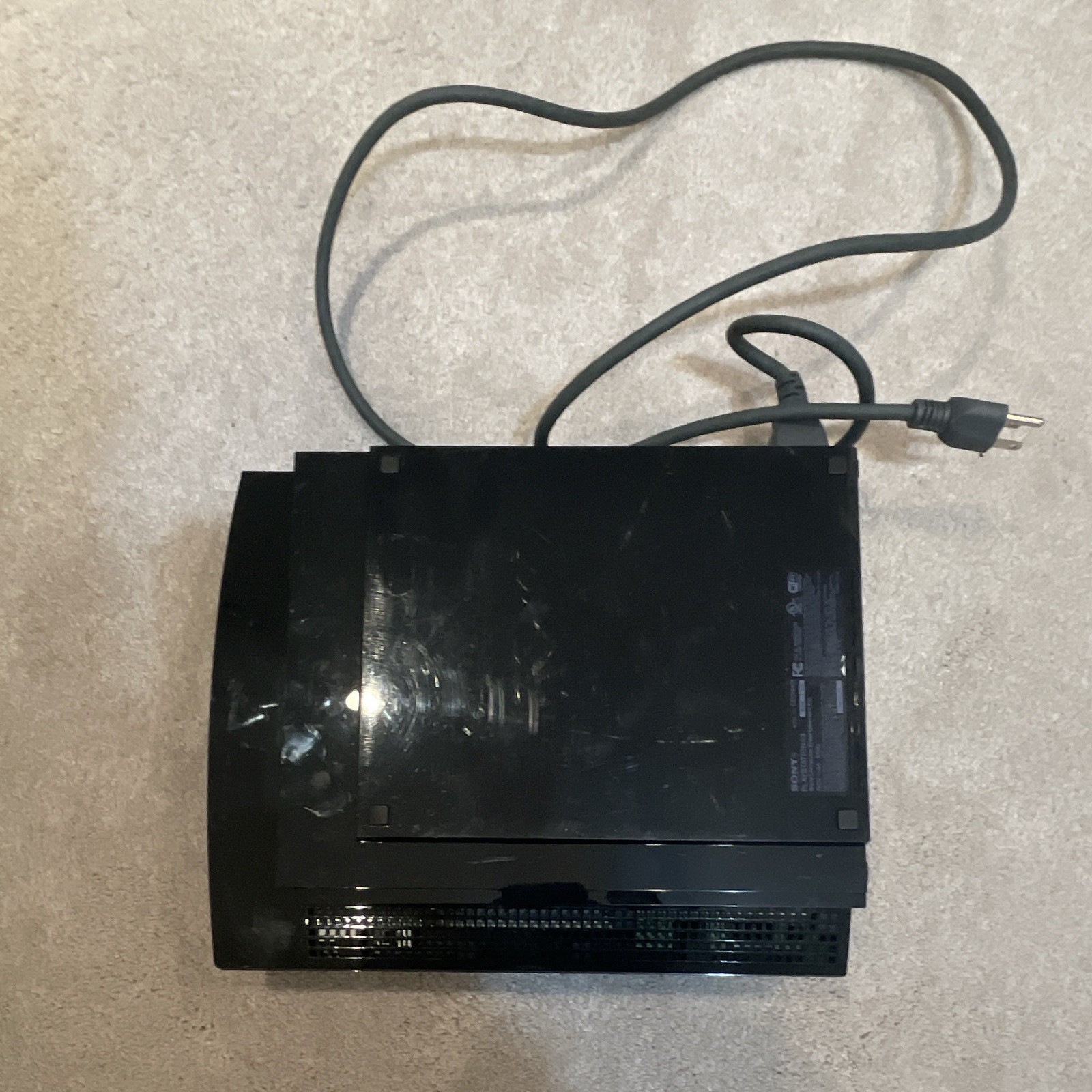 Sony PlayStation 3 PS3 Black Console HDMI 1080p NTSC Power Cord