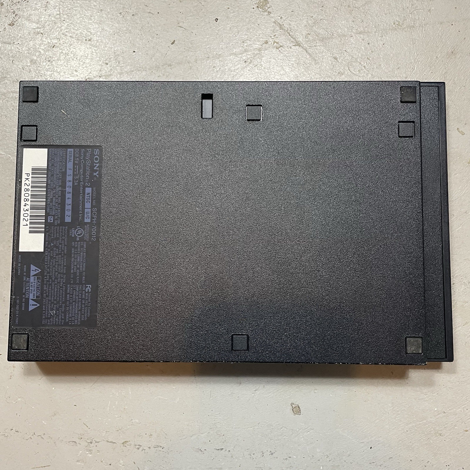 Sony PlayStation 2 PS2 Console Slim Black Bundle SCPH-70012 FOR PARTS AS IS B