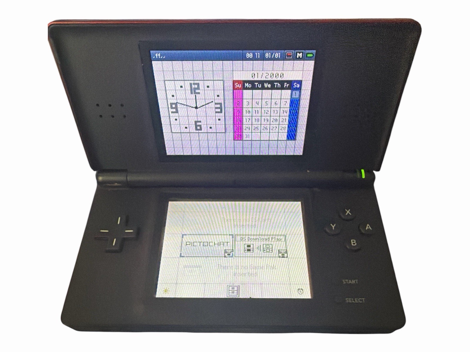Nintendo DS Lite Red/Black USG-001 NTSC-U/C Wi-Fi Headphone Jack