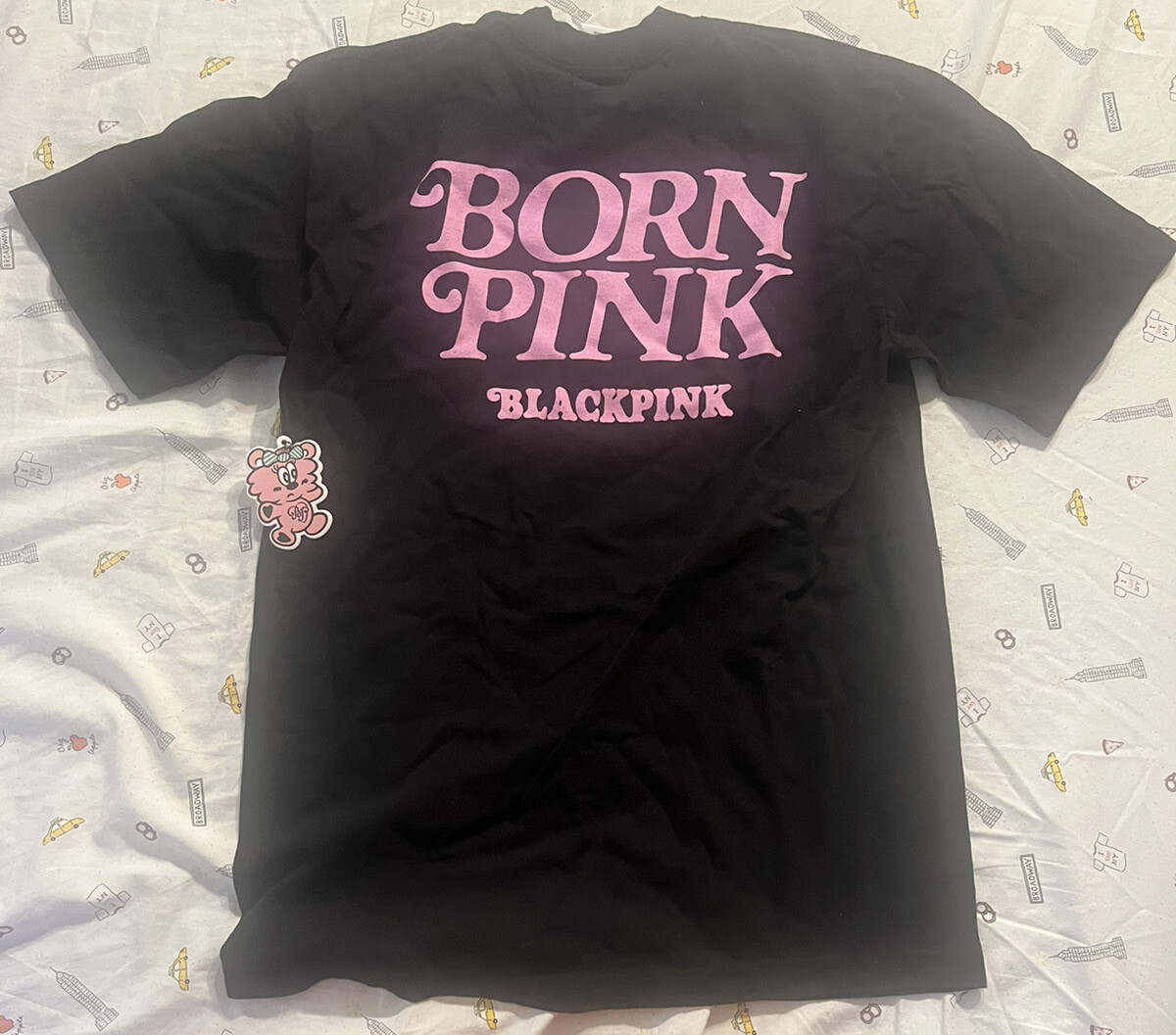 NEW BlackPink X Verdy Born Pink T-Shirt Size Medium Pop-Up Girls Don’t Cry Black