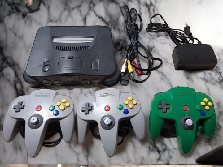 N64 Nintendo 64 console Black select option Bundle Used Region free from japan