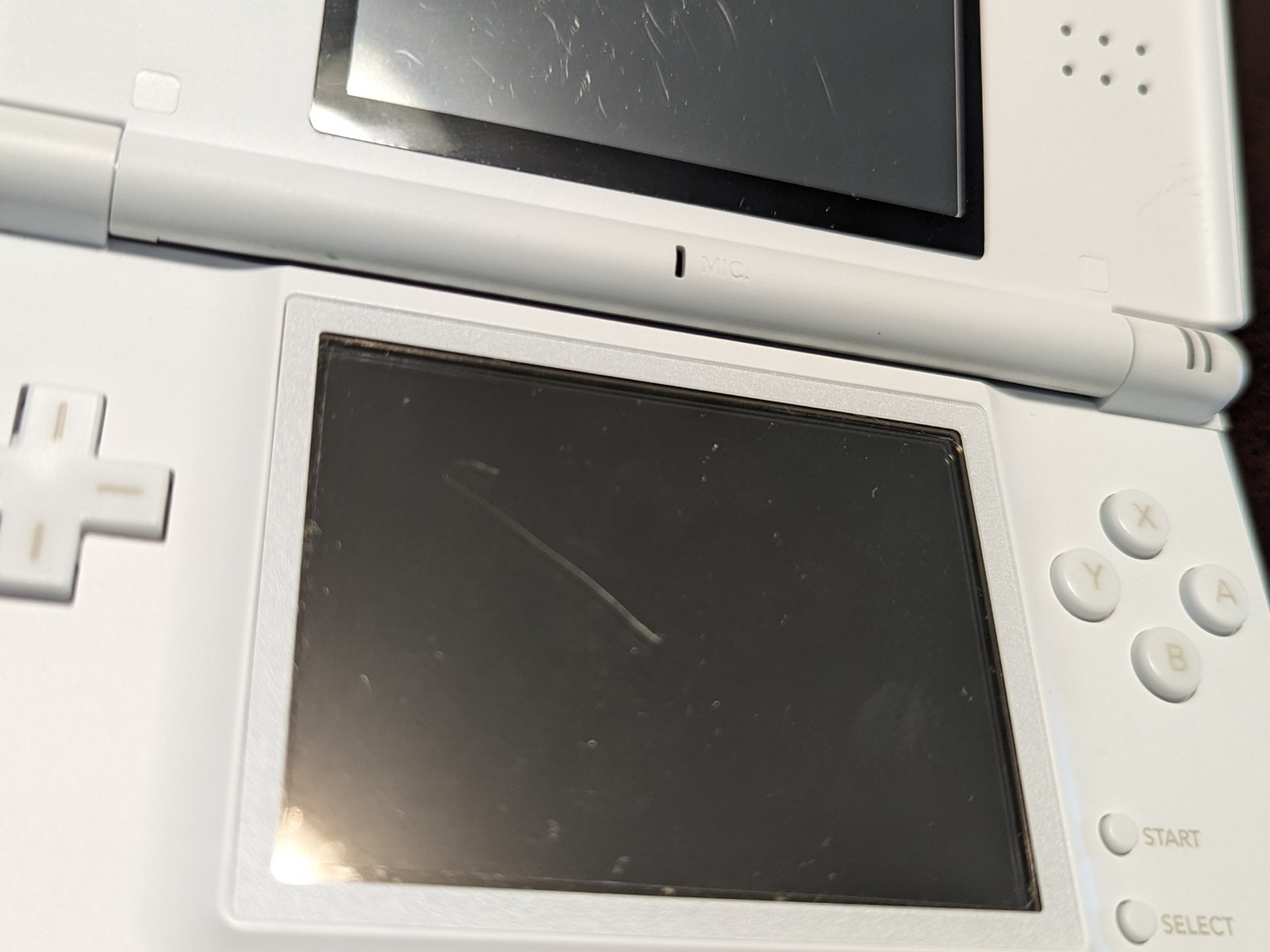 Nintendo DS Lite with Charger, Hard Case, soft case, 15 games in cases.