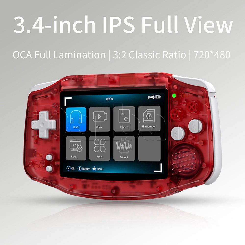 RG34XX Red Anbernic Handheld Game Console RG 34XX 64-bit Linux System 64GB