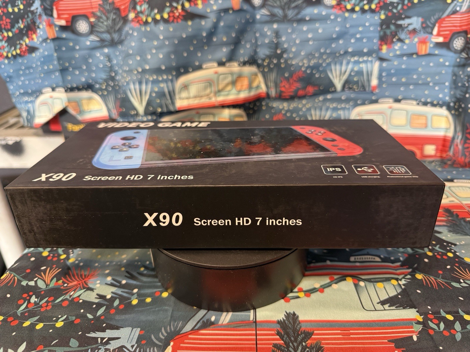 X90 Handheld Game Console, 7in IPS HD Screen, Wi-Fi, USB-C, Region Free