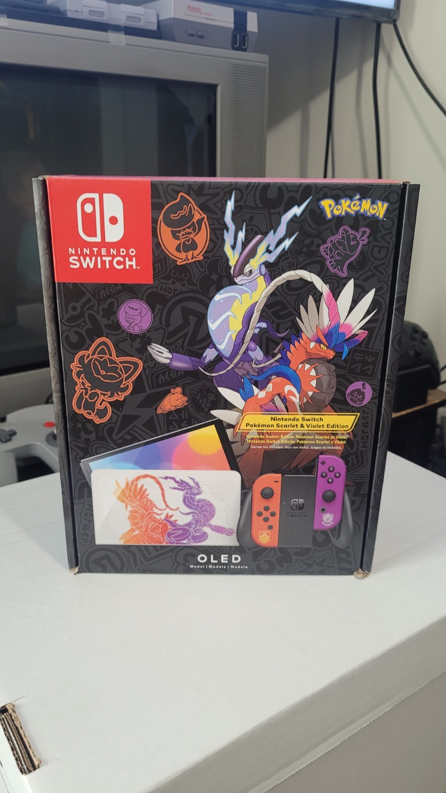 Nintendo Switch (OLED Model) HEG-001 Pokémon Scarlet & Violet Edition – 64GB…