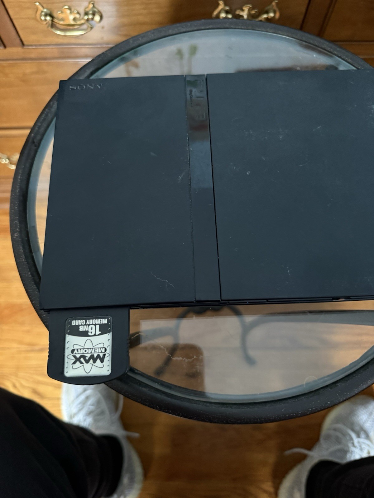 Sony PlayStation 2 (SLIM) – Tested – CONSOLE & 16MB Card, Cable And Controller
