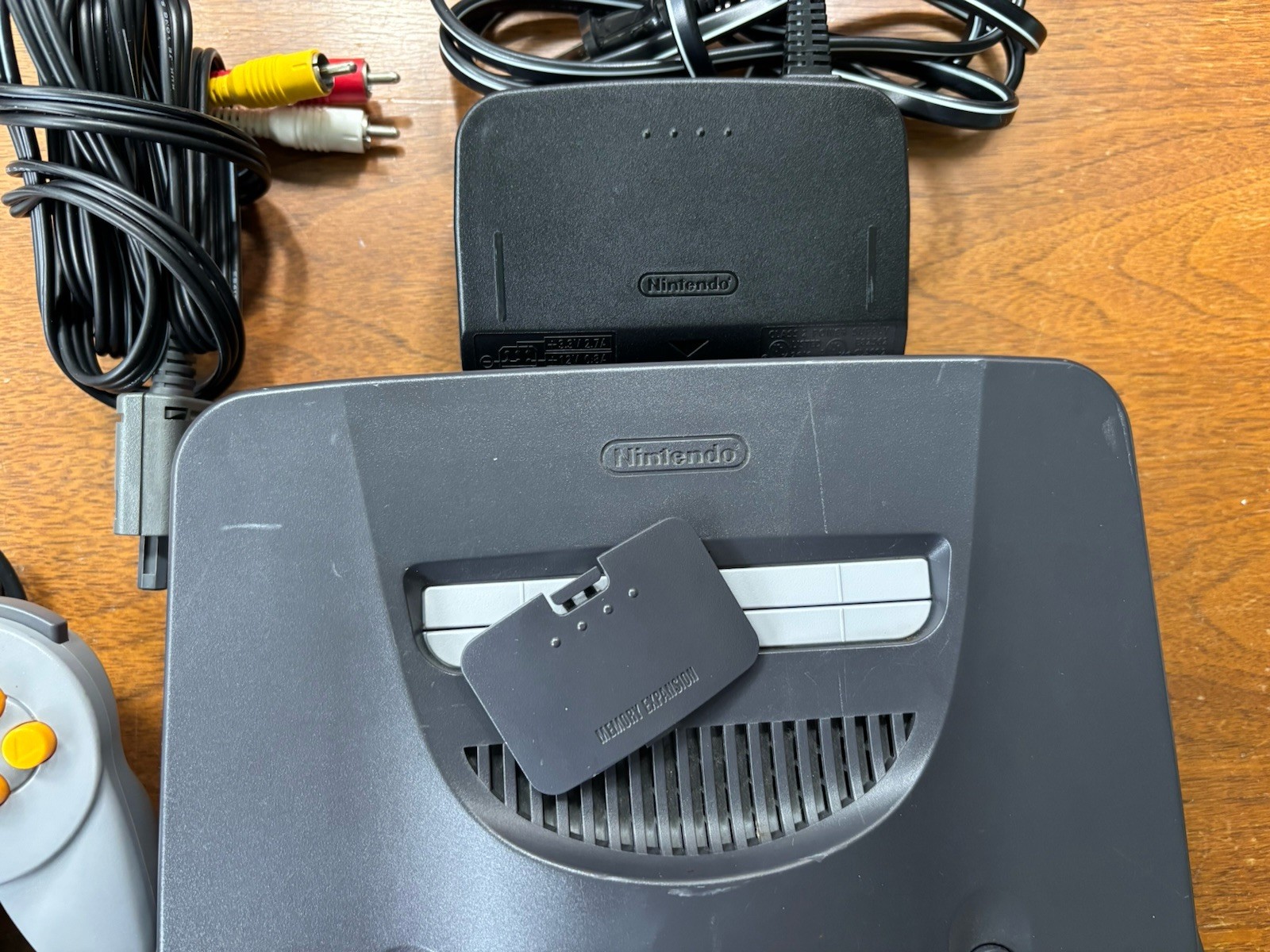 N64 Console With Expansion Pak, Controller, Memory Card, Cords. All Working