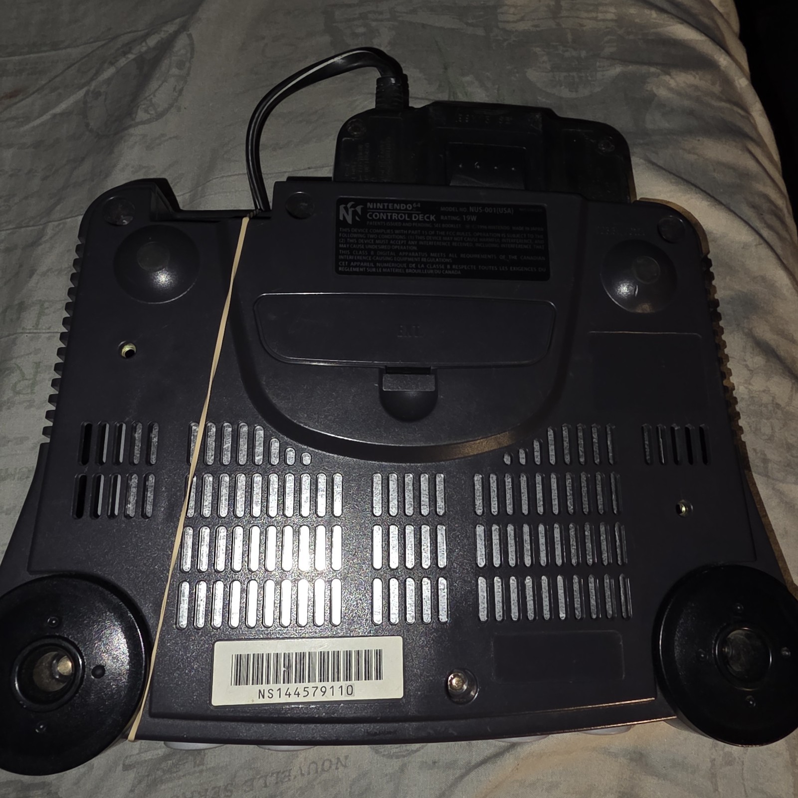Nintendo 64 System 32MB Home Console – Charcoal Gray Working