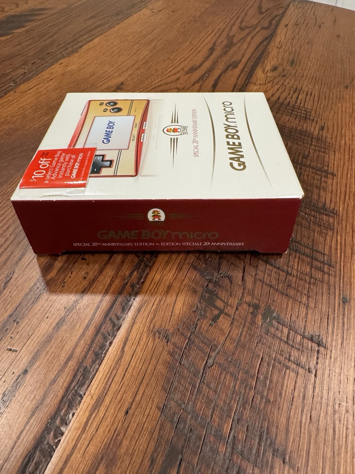 Nintendo Gameboy Micro Special 20th Anniversary Edition 2005 Mint Factory Sealed