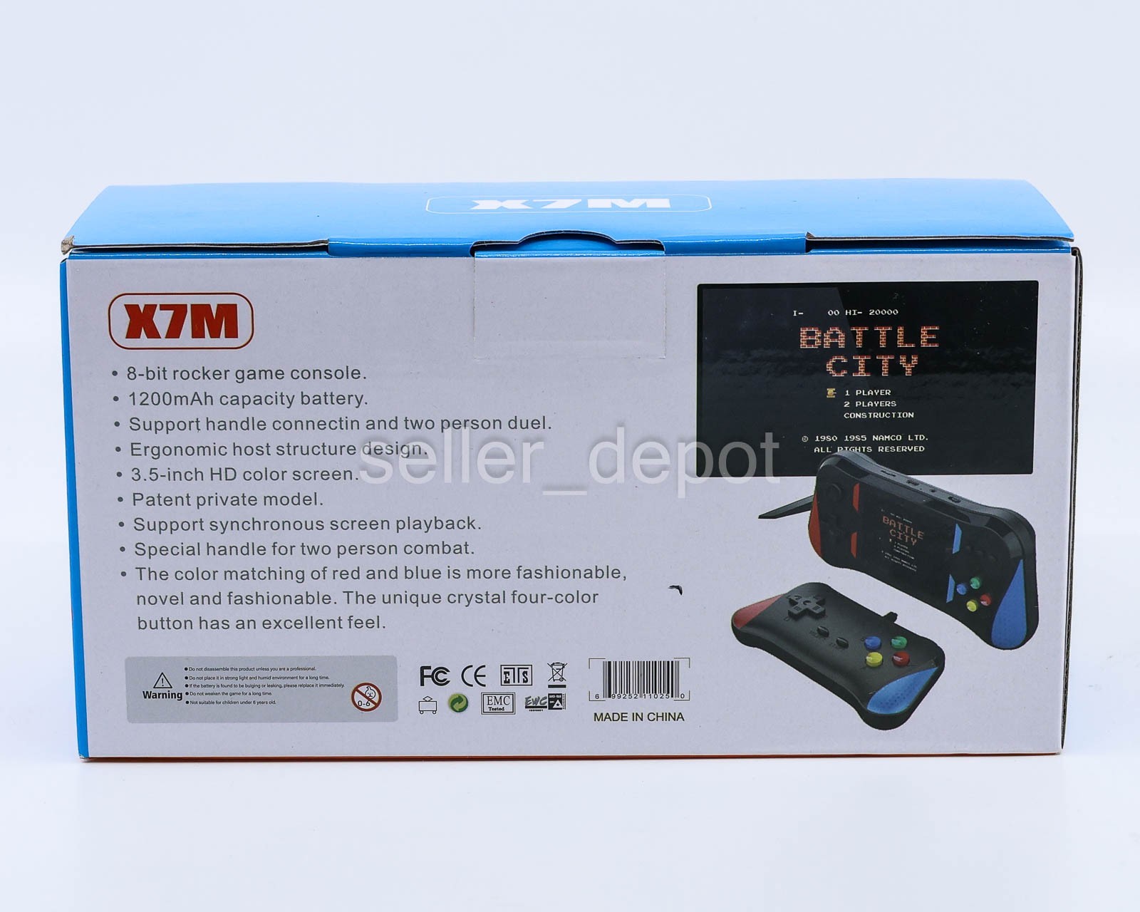 NEW X7M Handheld Joystick Game Console 500 Preinstalled Game Built In 3.5 screen