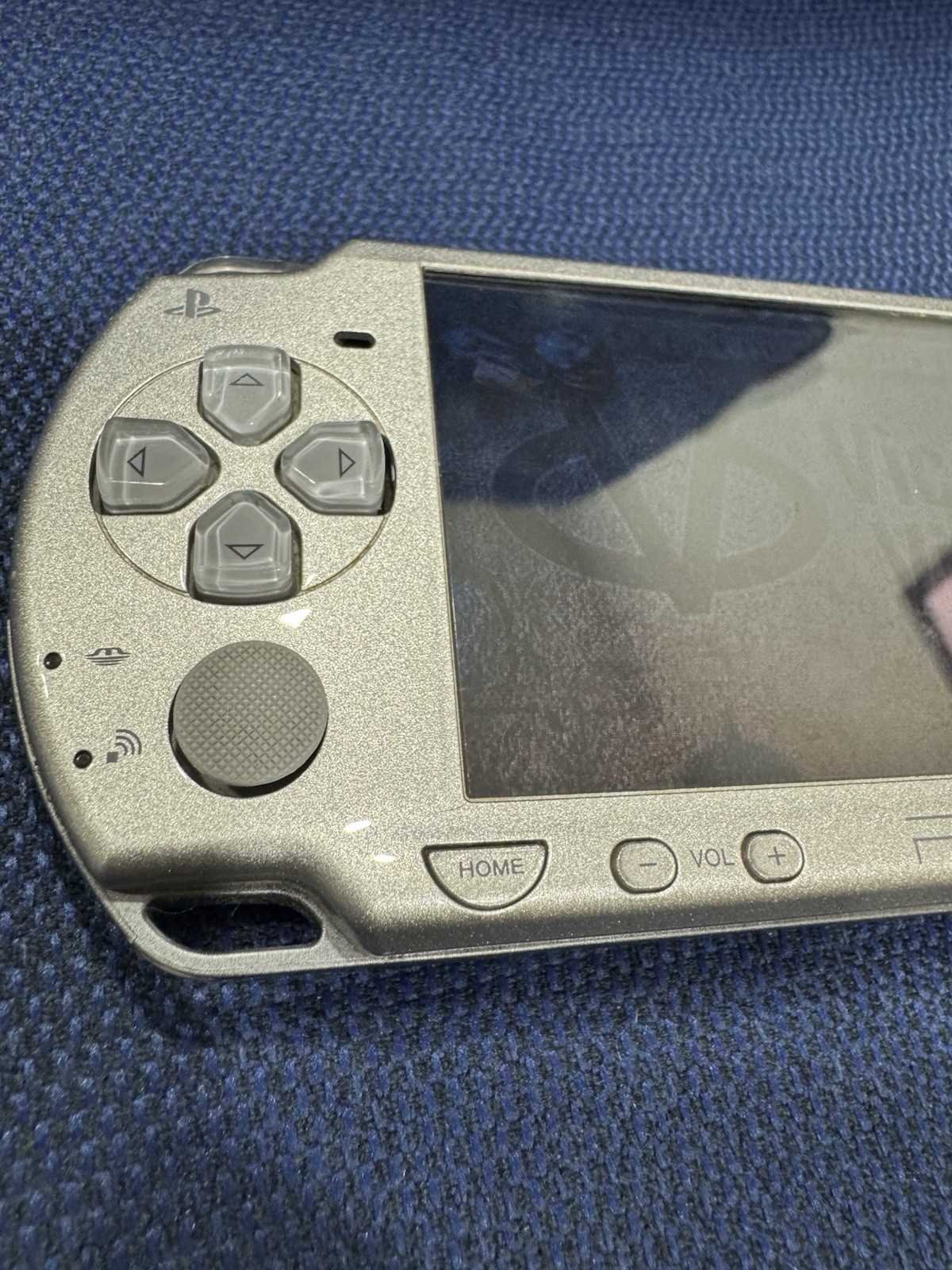 Sony PSP 2001 Silver Handheld Console Tested And Working Clean Screen Console