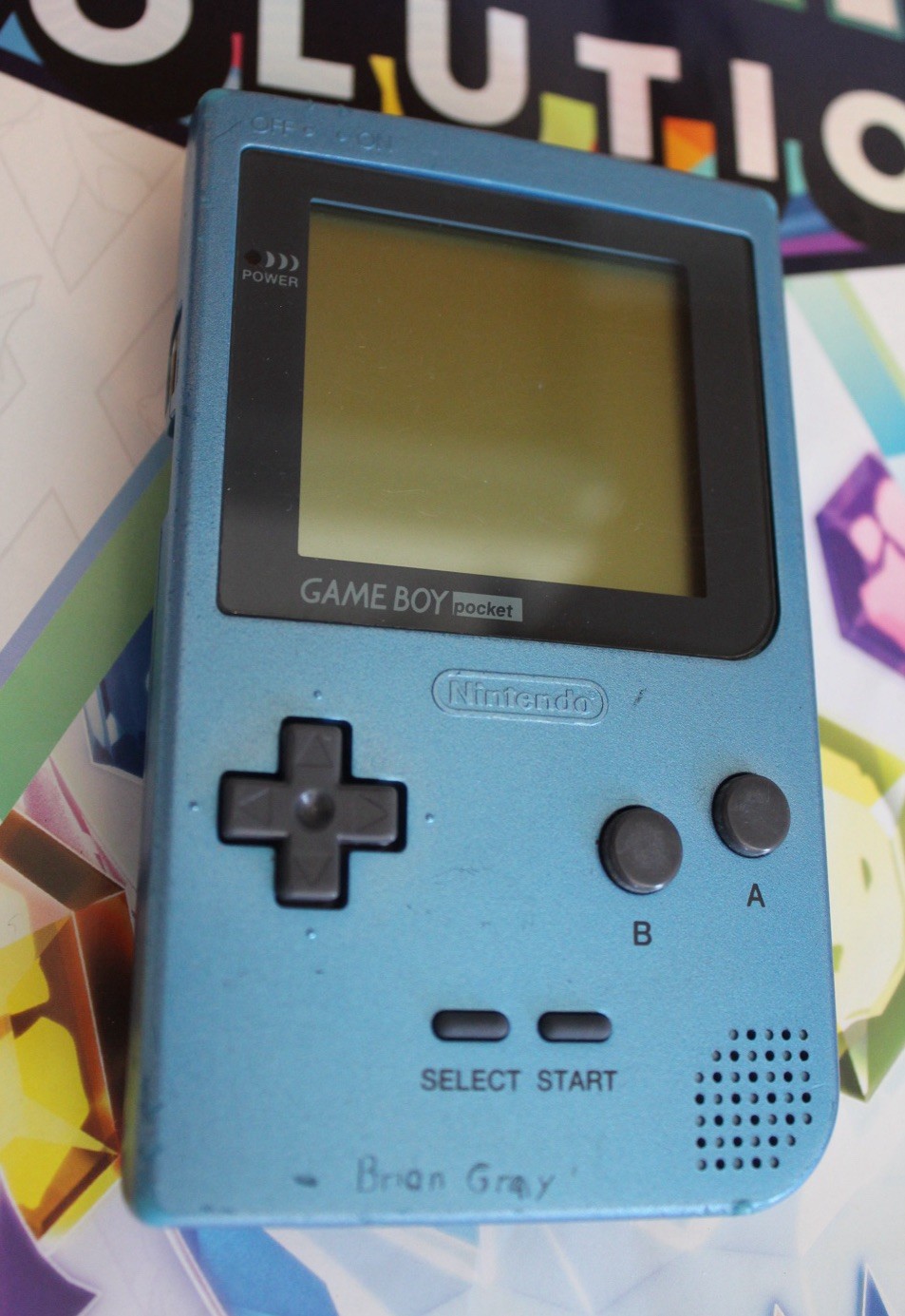 Nintendo Game Boy Pocket Handheld Ice Blue MGB-001 Tested & Working