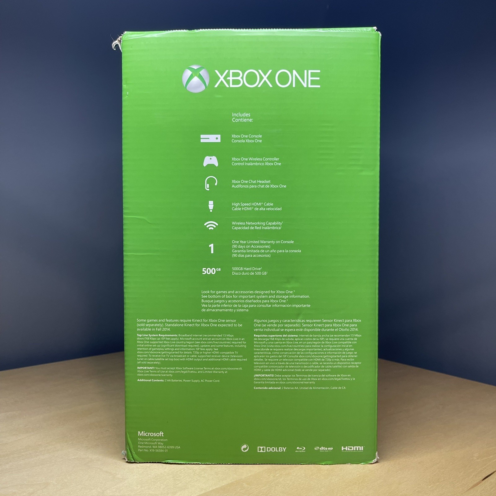 Microsoft Xbox One Black Console 500GB Complete In Box With Controller & Headset