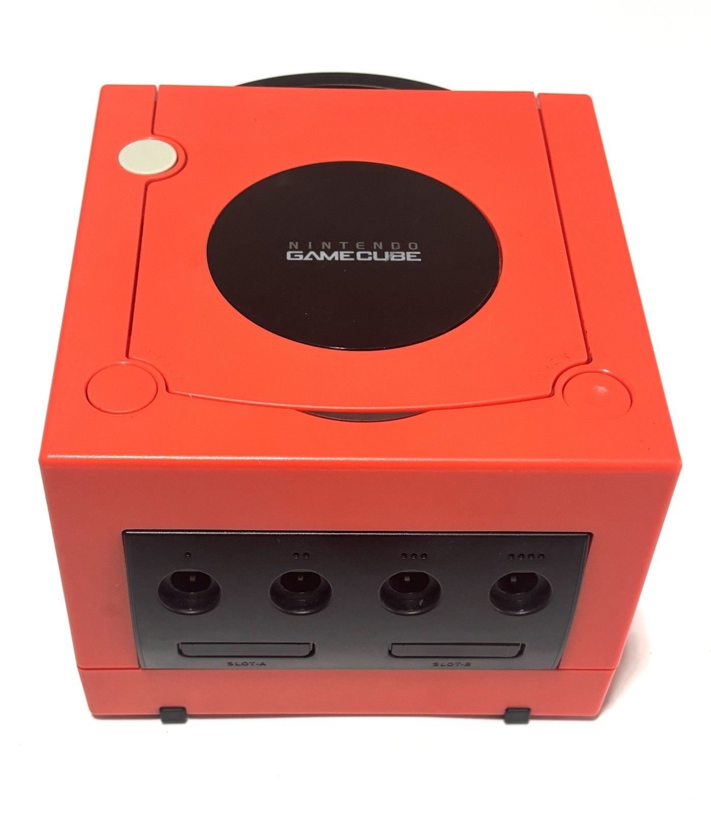 Nintendo GameCube Console Red&Black Custom Console + Controller + Wires Bundle