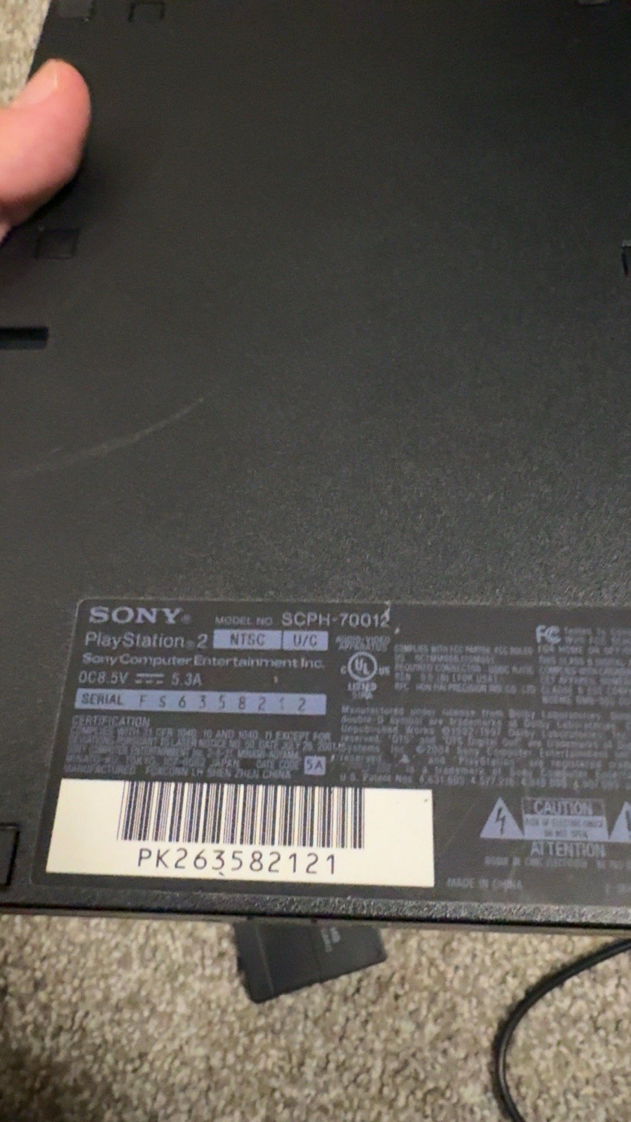 Sony PlayStation 2 Slim SCPH-70012 Console w/ Controller & 128MB Memory Card