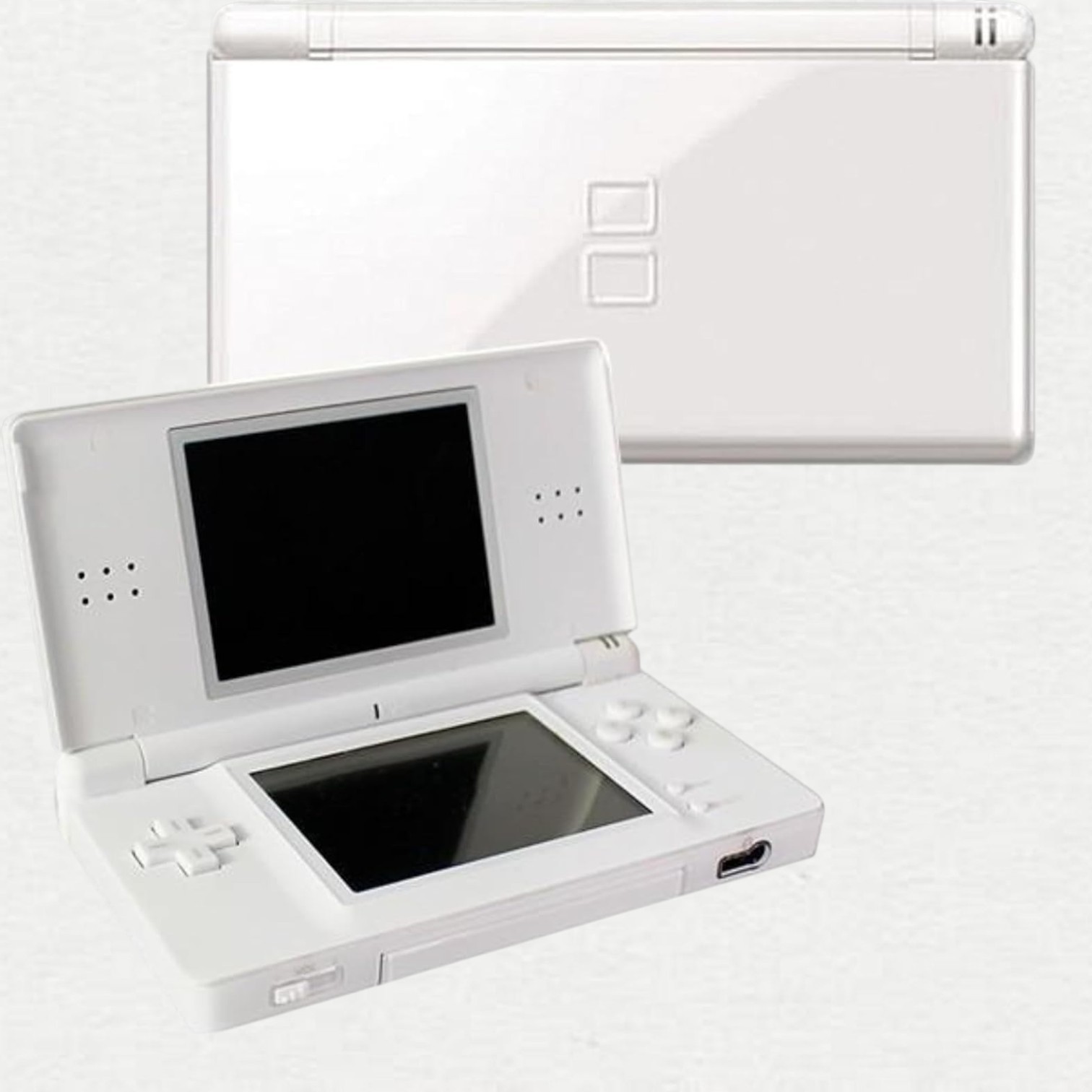 Nintendo DS Lite Handheld System Headphone Jack Wi-Fi Capability Crystal White