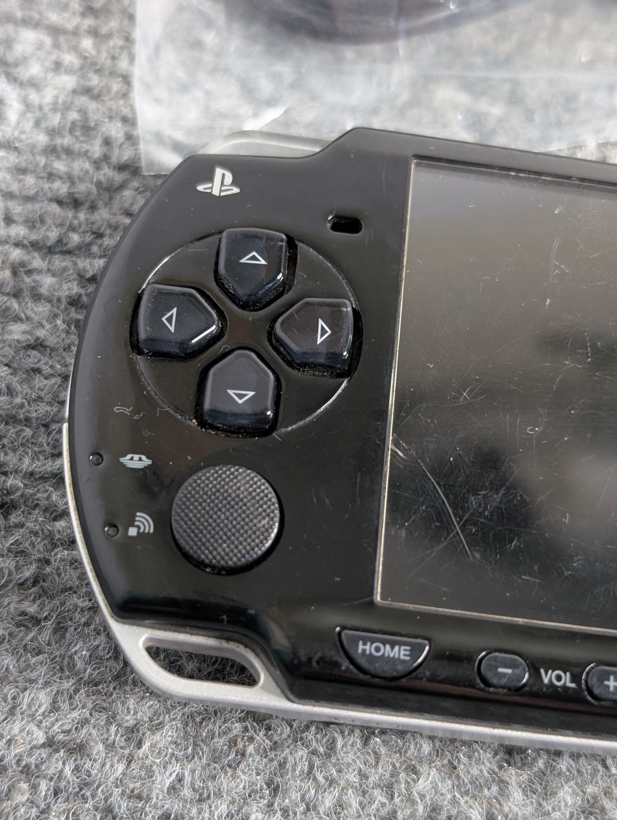 Sony PSP Console Black 2001 Handheld With Charger and Battery Tested & Working