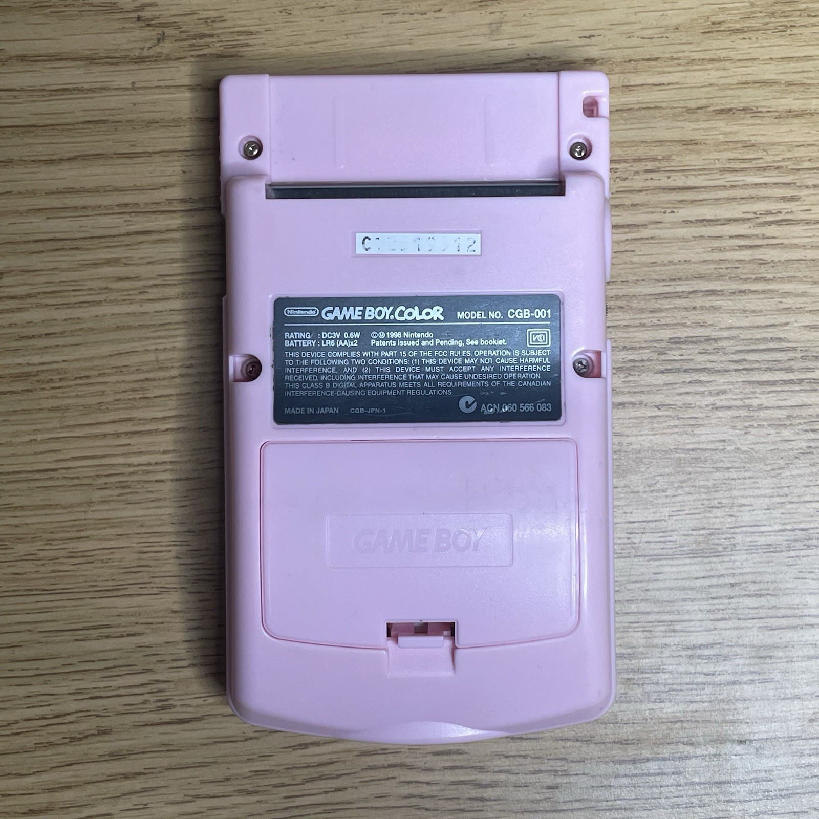 Nintendo GameBoy Color Hello Kitty Sanrio Pink Handheld Console CGB-001 Tested