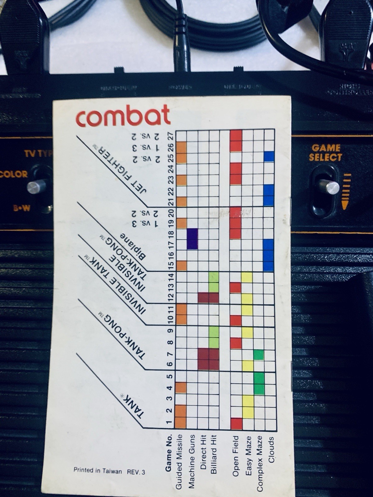 ATARI 2600 CX-2600A CONSOLE/2 JOYSTICKS + SET OF PADDLES TESTED & COMBAT 6/5 EXC