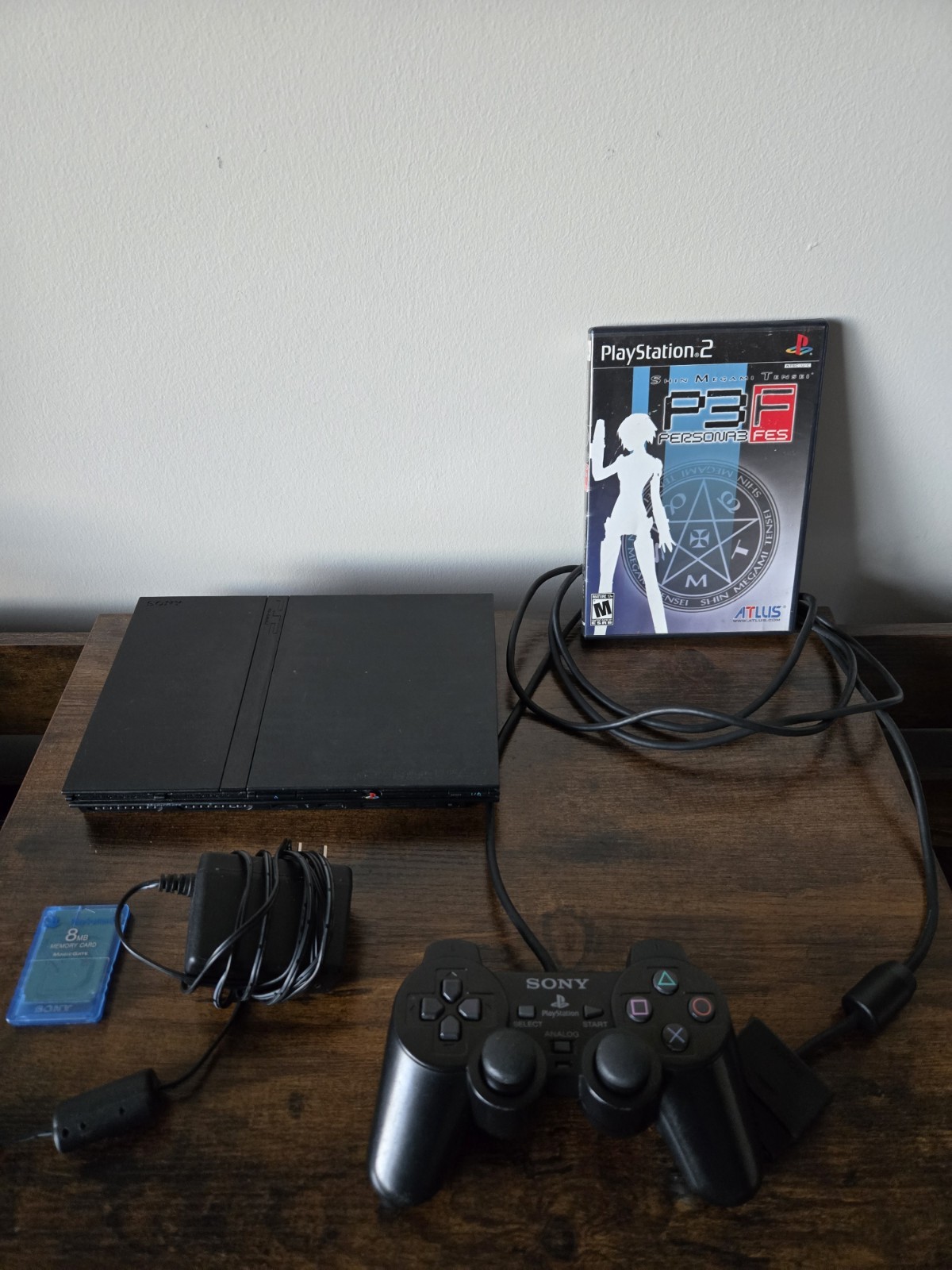 Sony PlayStation 2 Slim Bundle – Persona 3 FES – All Cables Included